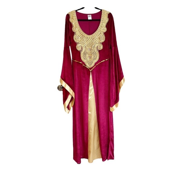 Spirit Halloween Time Period Medieval Queen Halloween Dress Red Large - Picture 4 of 7
